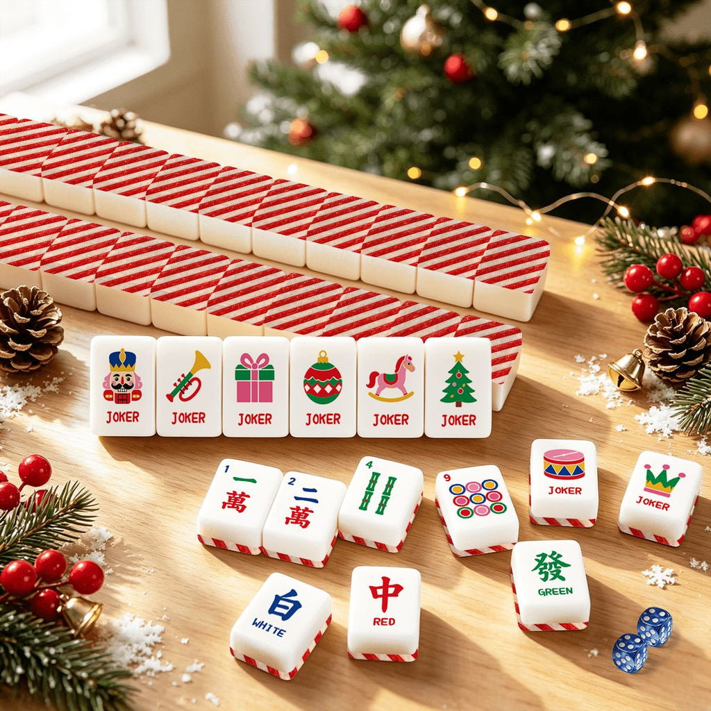 Candy Cane Playful Workshop Christmas Mahjong Tiles
