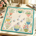 Folk Floral Premium Mahjong Mat | Made in USA