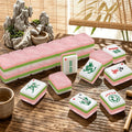 Pink Shimmer Marble 4 Layer American Mahjong Tiles Set