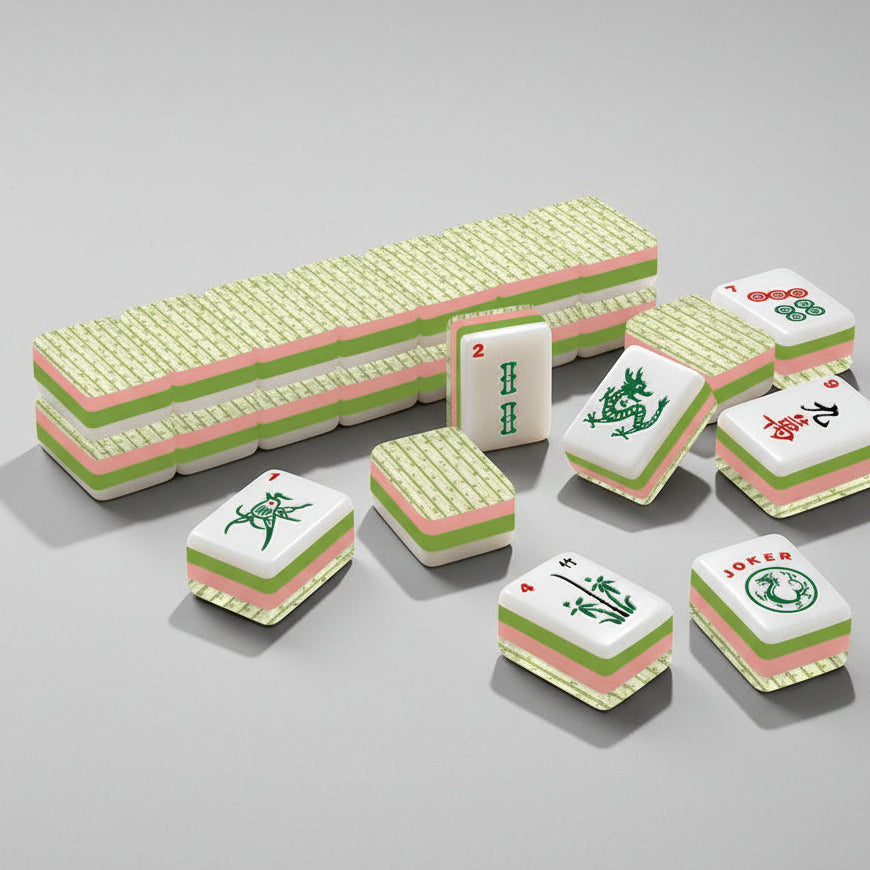 Bamboo Stripe 4Layer American Mahjong Tiles Set