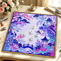 Cobalt Courtyard Premium Mahjong Mat | Made in USA