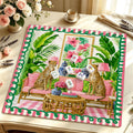 Tropical Cheetah Premium Mahjong Mat | Made in USA