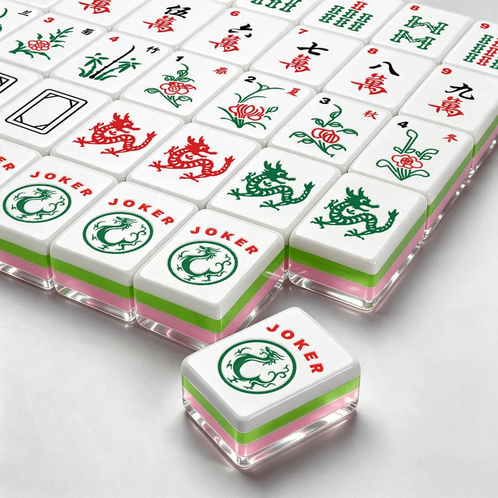 Bamboo Stripe 4Layer American Mahjong Tiles Set
