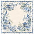 Porcelain Peacock Chinoiserie Mahjong Mat