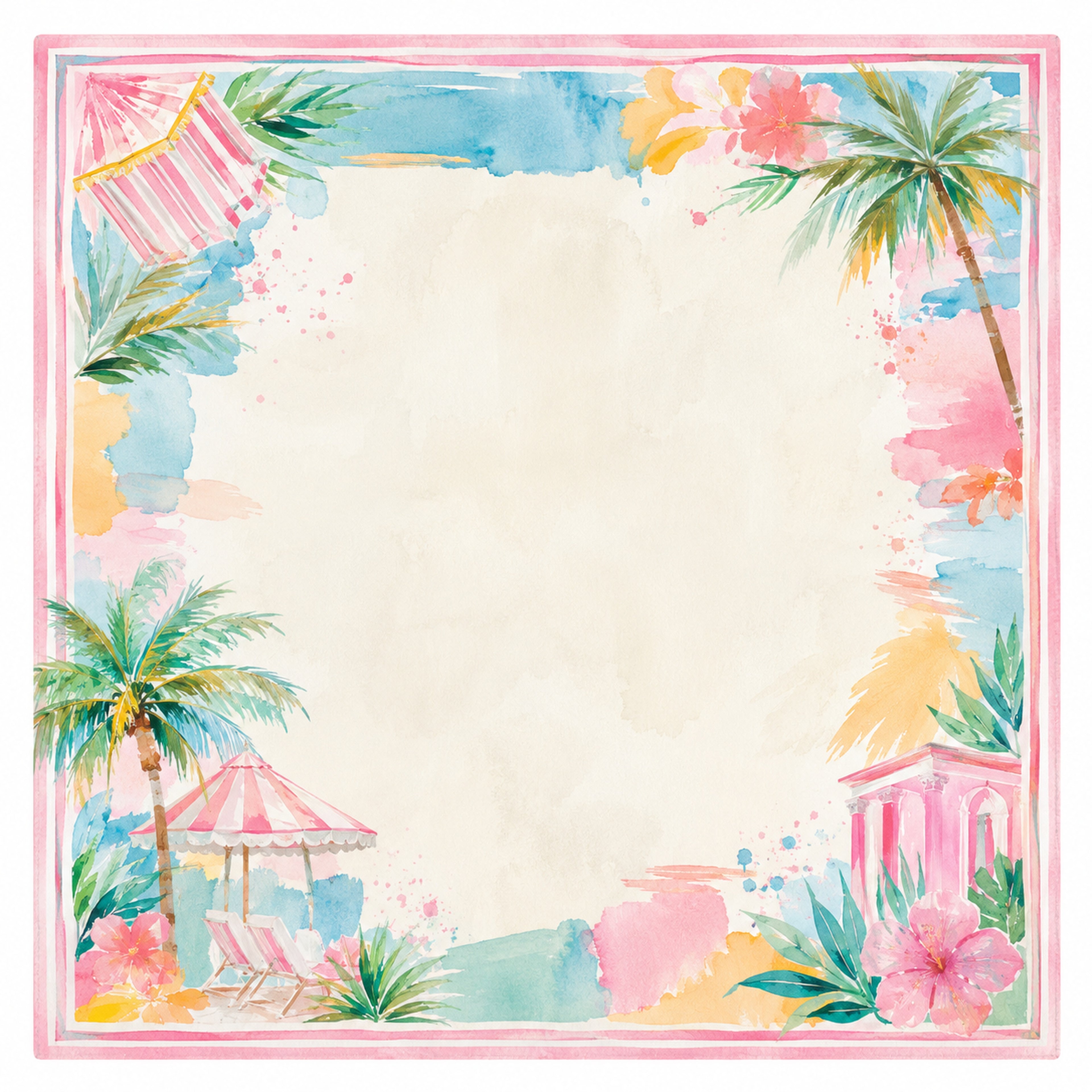 Palm Sorbet Mahjong Mat