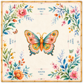 Painted Wings Mahjong Mat