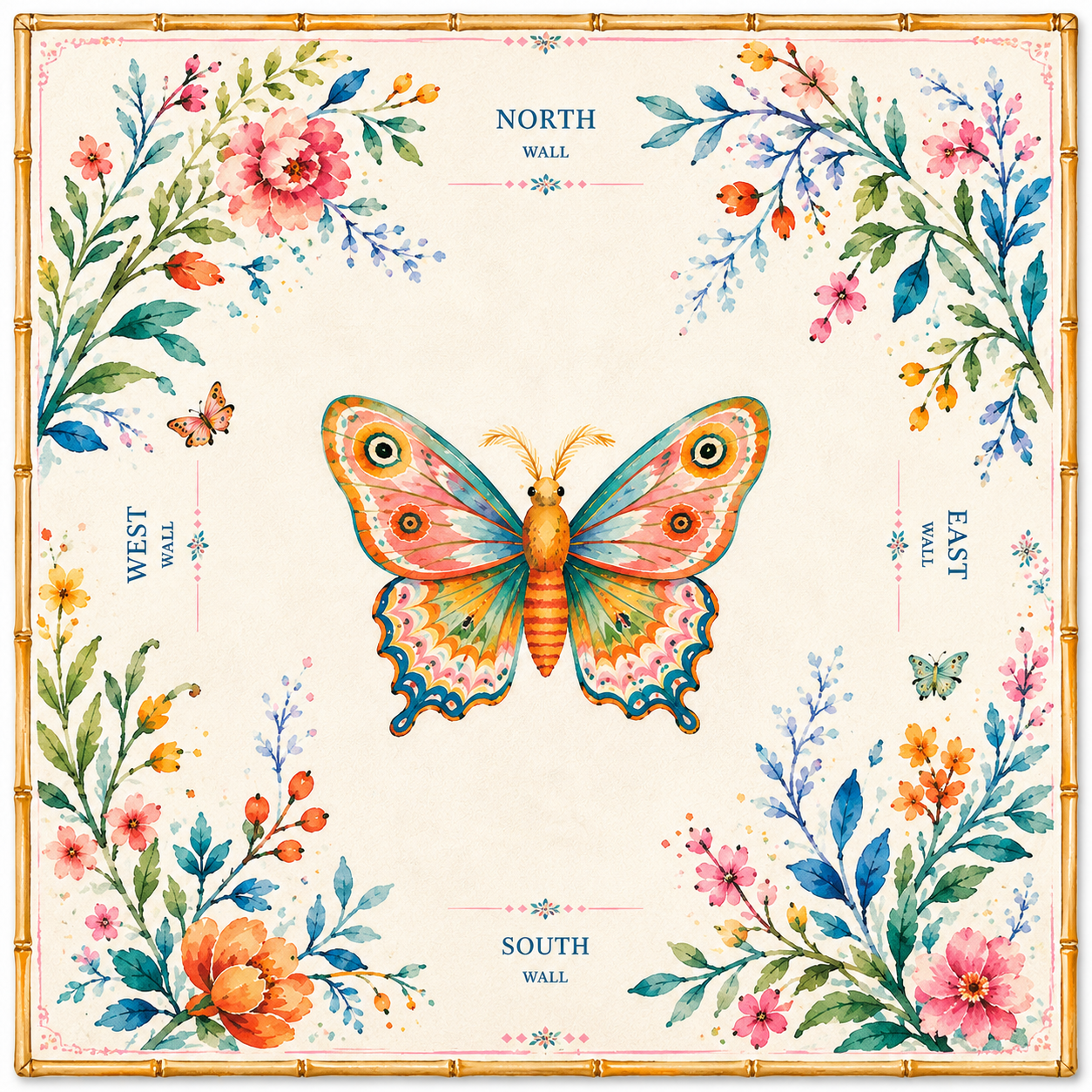 Painted Wings Mahjong Mat