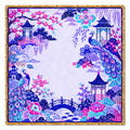 Cobalt Courtyard Chinoiserie Mahjong Mat