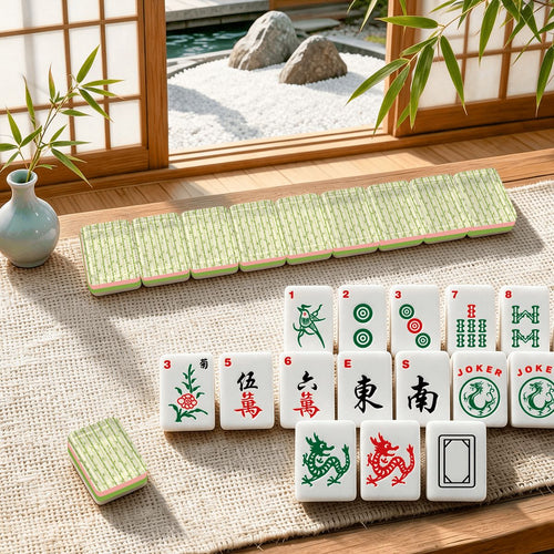 Bamboo Stripe 4Layer American Mahjong Tiles Set