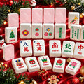Pink Playful Workshop Christmas Mahjong Tiles