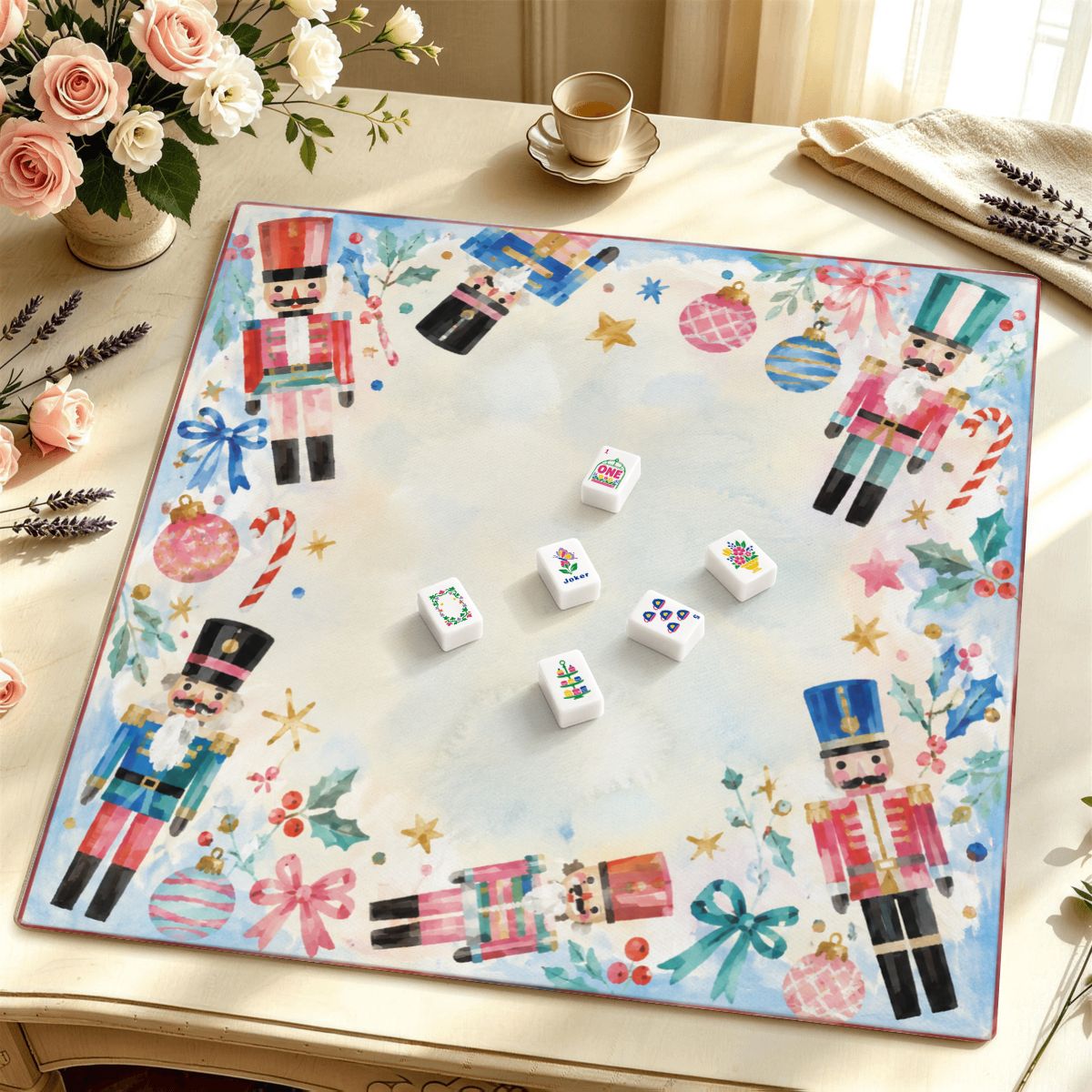 Nutcracker Parade Premium Mahjong Mat | Made in USA