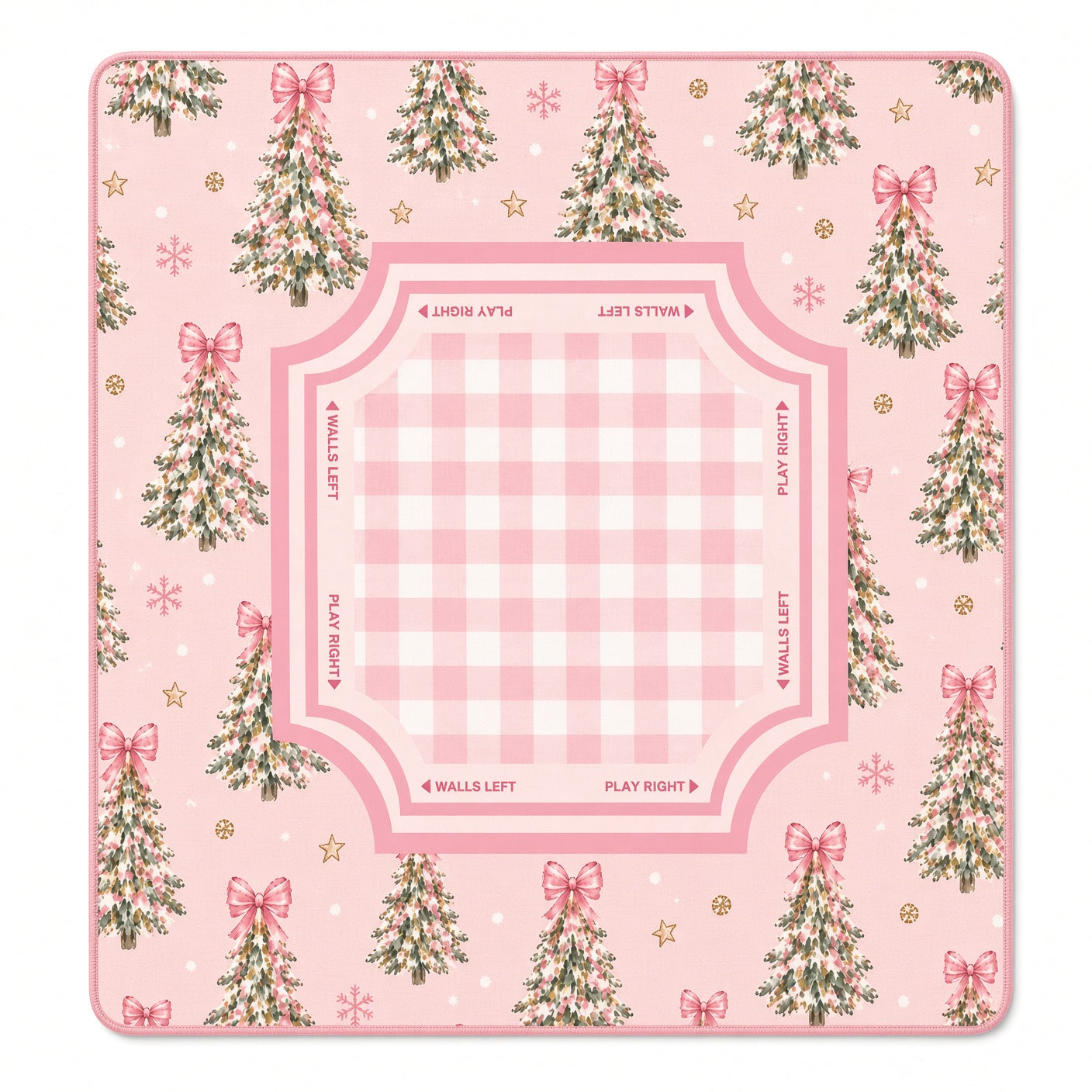 Pink Christmas Mahjong Mat